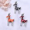 3 Colors Available Cute Small Deer Brooches For Women Bucks Sika Deer Animal Brooch Pin Coat Accessories Kids Gift