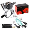 125dB Super Loud 12V Snail Horn Chrome Pure Copper Coil Waterproof Dual Tone for Ford Focus Fiesta Ranger