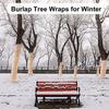 Solid Color Burlap Rolls, DIY Handmade Christmas Wedding Craft Burlap Strips, Coarse Burlap Wrapped Plant Bandages