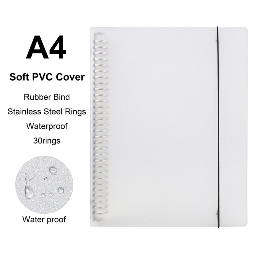 A4/B5/A5 Loseblatt-Nachfüllordner, Notizbuch, blanko/Linie/Gitter/Cornell, austauschbarer Metallring, Büro- und Schulbedarf, Schreibwaren