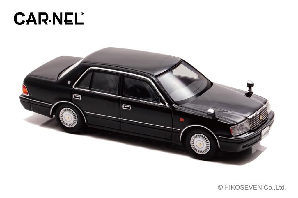 CARNEL Scale Toyota Crown Royal Saloon G 1999 Black Finished Model 1/43 (JZS155)