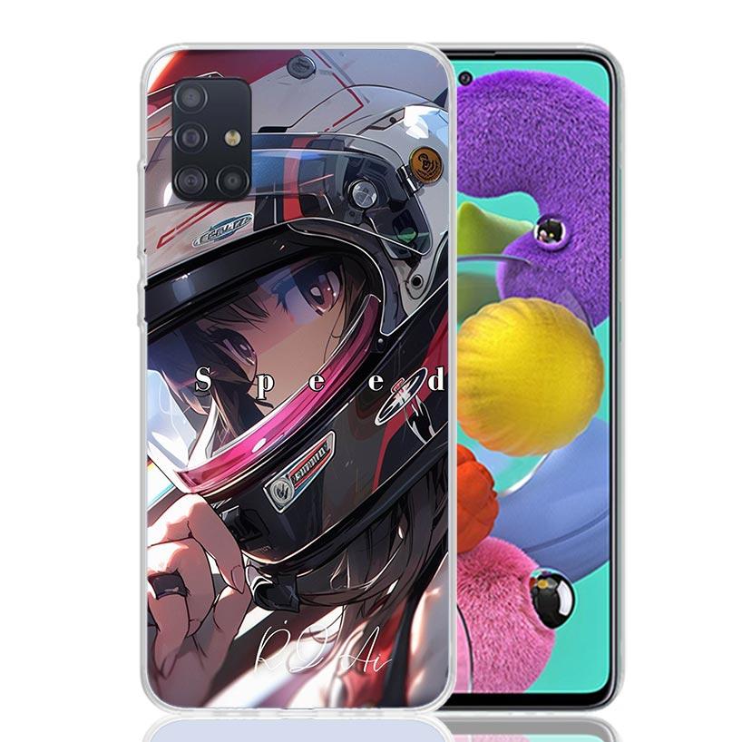 Motorcycle Rider Helmet For Samsung Galaxy A52S A42 A32 A22 A12 A02S A51 A50S Phone Case A41 A31 A21S A30S A20S A20E A70 A71 A40