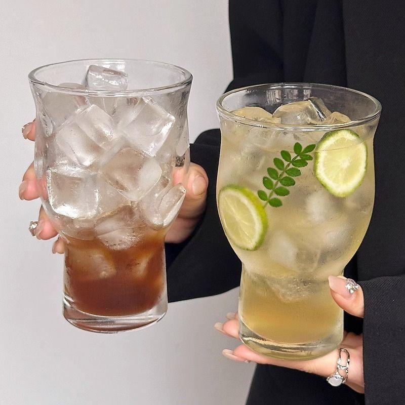 Large Capacity Wide Mouth Glass Cup for Tea, Coffee, Water, or Beer