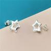 925 Sterling Silver Earrings Five -Pointed Star Earrings For Women Charm Jewelry Gifts