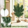 Simulation Branches PE Branches Christmas Tree Branches Christmas Decorations Upside Down Tree Potted Ornaments