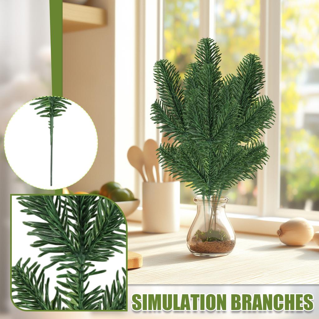 Simulation Branches PE Branches Christmas Tree Branches Christmas Decorations Upside Down Tree Potted Ornaments