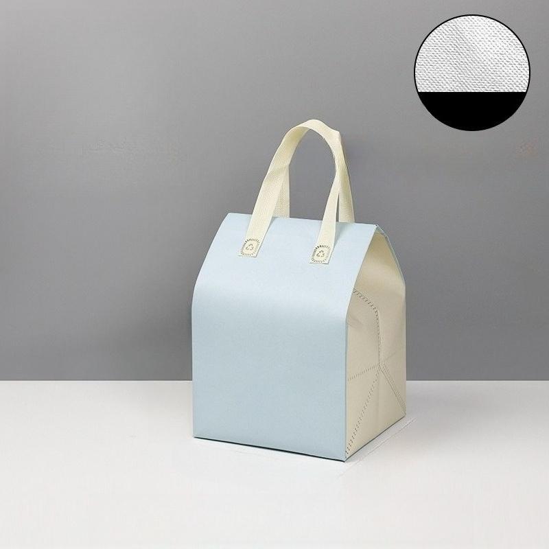 

Disposable Cake Insulation Bag Large Capacity Non-woven Packaging Pockets Dual Use of Hot and Cold Handheld Packaging Bags for Catering Desserts 21x34x19cm 25pcs