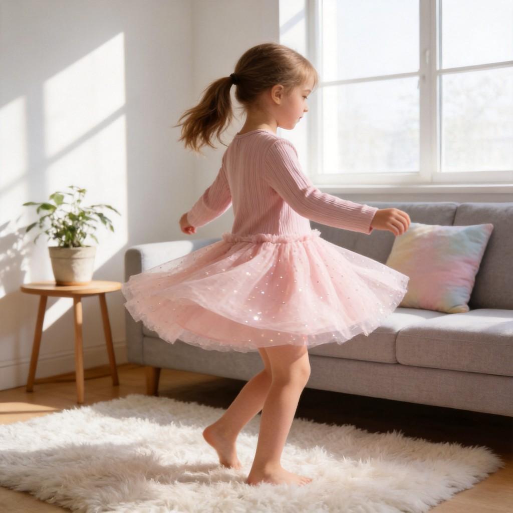Girl Princess Dress With Cotton Fabric For Holiday Occasions