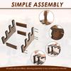 Multi Guitar Storage Rack Wooden Guitar Display Stand 3 Tier Floor Standing Bass Storage Rack Vintage Electric Guitar Organizer