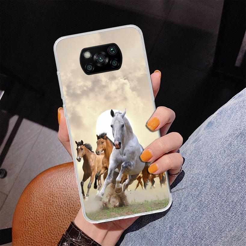 Horse Great Beauty Galloping Phone Case For Xiaomi Poco X7 X6 X5 Pro F7 Ultra Redmi 15C 15 13C 13 12C 12 10 10A 10C 9 9A 9C 9T C