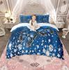 Homewish Chic Butterfly Duvet Cover Set For Girls Cartoon Animal Bedding Set Flying Wildlife Quilt Cover Set