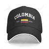 Baseball Cap Colombia EST Independence Day Unisex Women Unisex Hip Hop Sandwich Caps Snapback Golf Hat Fishing