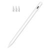 Stylus Pen Professional Capacitive Pencil for Tablet 2018-2025, Tilt Sensitivity, No Lag, Fast Charge, Magnetic Cap, Aluminum, USB-C, White