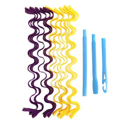 Spiral Curls Styling Kit DIY Plastic Hair Spiral Curl Styling Roller for Women Girls Extra Long