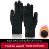 2025 Men's Classic Touchscreen Alpaca Wool Fleece-lined Thick Knit Gloves