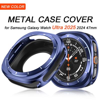 Aluminum Alloy Protective Case for Samsung Galaxy Watch Ultra 2025 Accessories Luxury Metal Shell for Galaxy Watch Ultra 7 47mm