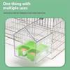 Hanging Clear Parrot Feeder Anti Spill Pull-Out Design Bird Bath Bowl House Parrots Feeding Device Bird Feeding Box