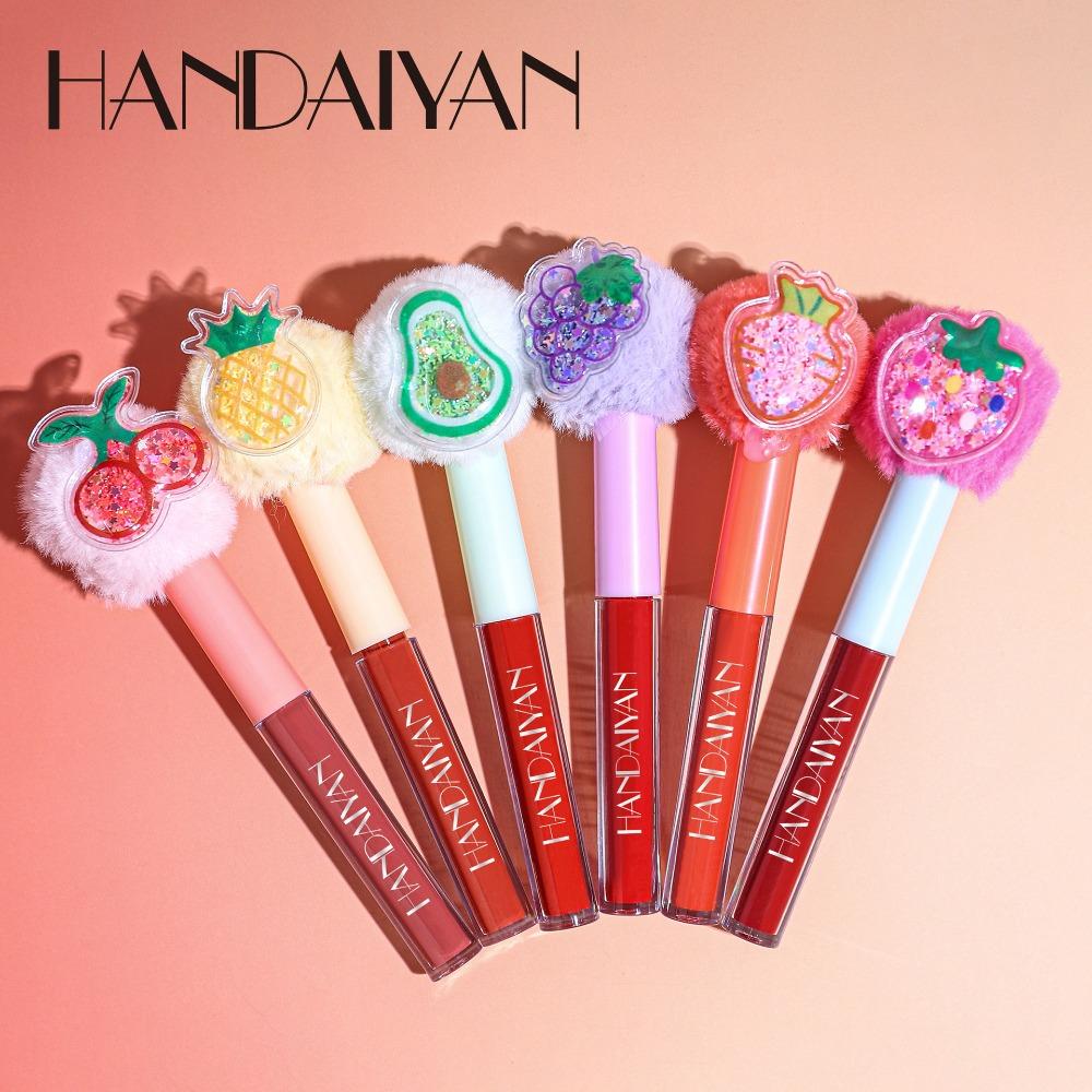 HANDAIYAN Stek Gjin Beker Lip Glaze Velvet Filvet Mist matná rtěnka Reade Fruit Plusplus HEAD Gloss