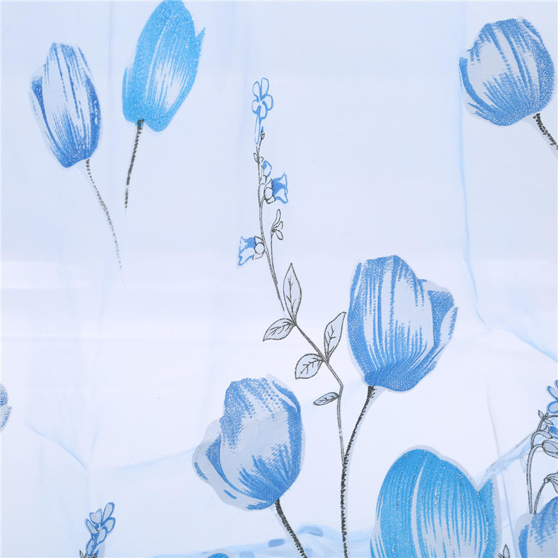 Tulpe Blume Sheer Fenster Vorhang Perlen Quaste Tür Schal Vorhänge Volant Hause Liefert
