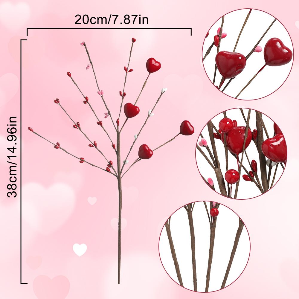 Love Heart Type Artificial Bundle Valentine's Day Gifts Decoration for Wedding Anniversary Ornament Party Supplies Home Decor