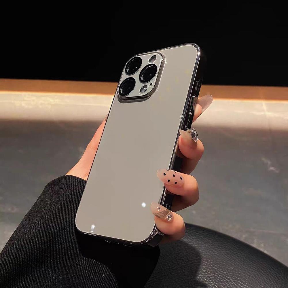 Algeria Passport Phone Case Luxury Glass Phone Case For IPhone 17 16 15 14 13 12 11 Pro Max Plating Frame Cover