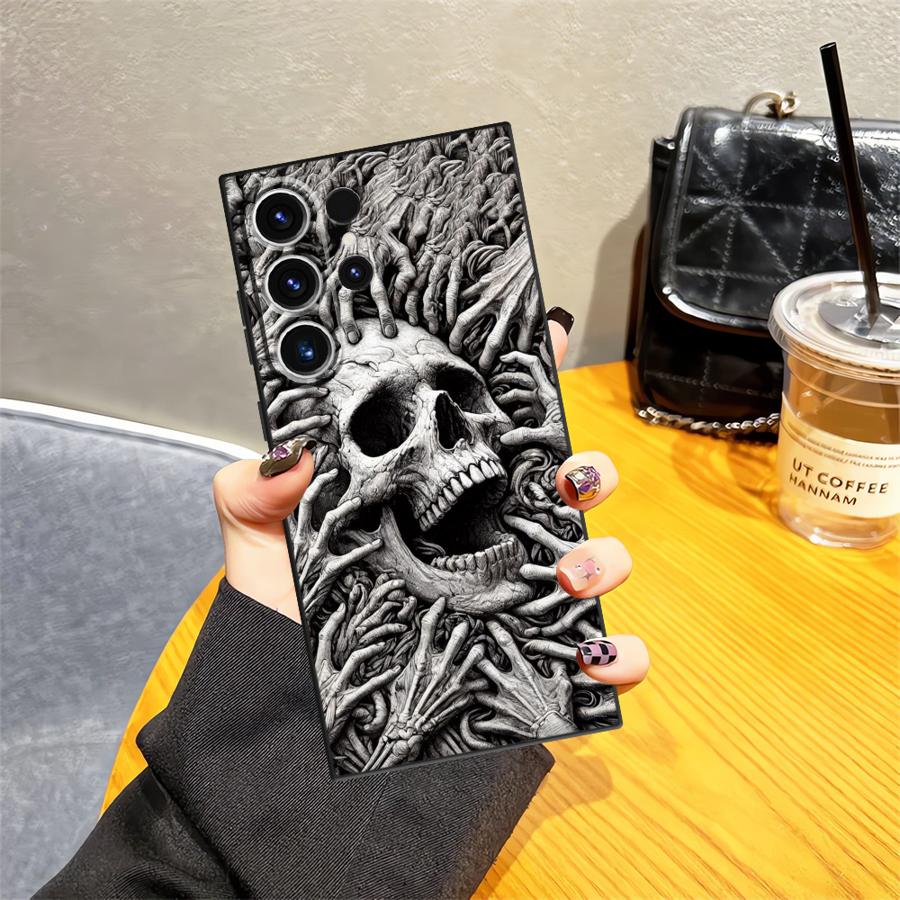 Skeleton Case for Samsung Galaxy S26 Ultra S24 S23 Note 20 8 9 10 S25 Plus S20 Ultra S10 S9 S21 FE Funda Phone Cover