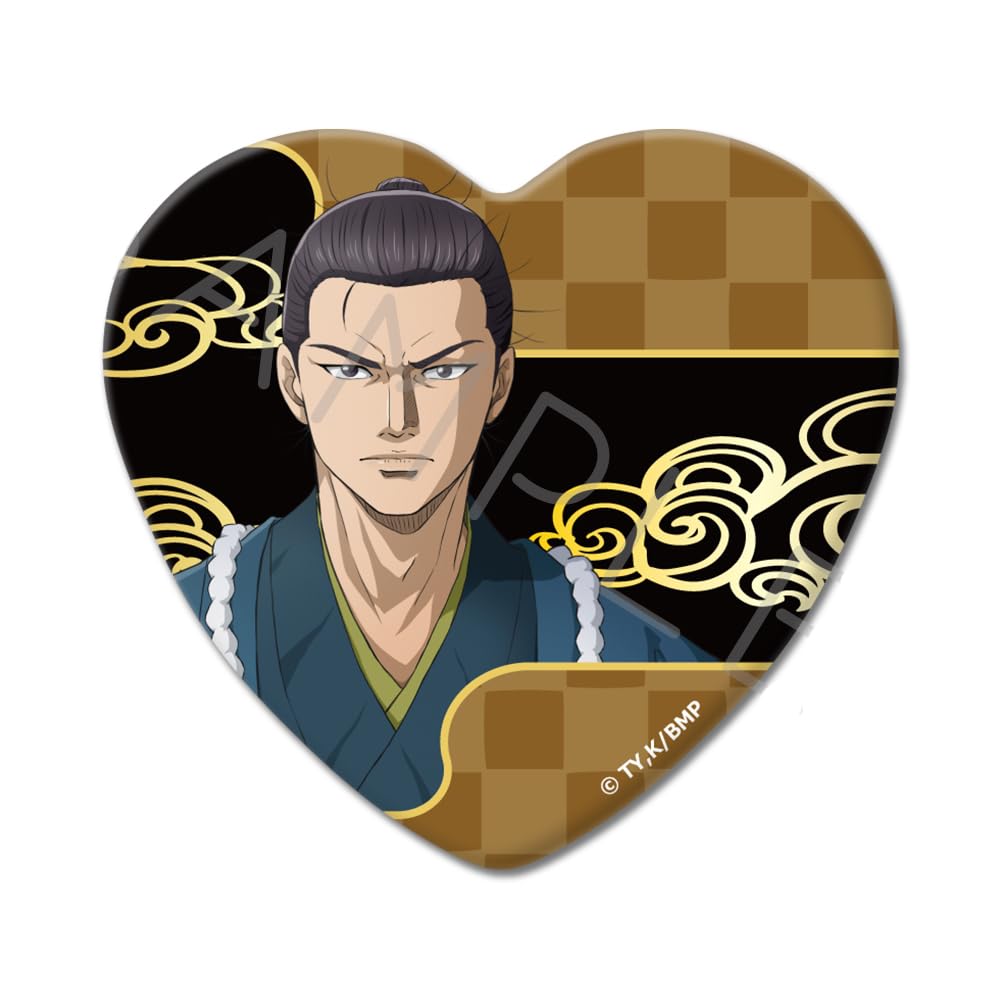 

TV Anime Can Badge G Blue Miblo [Isami Kondo] Heart-shaped