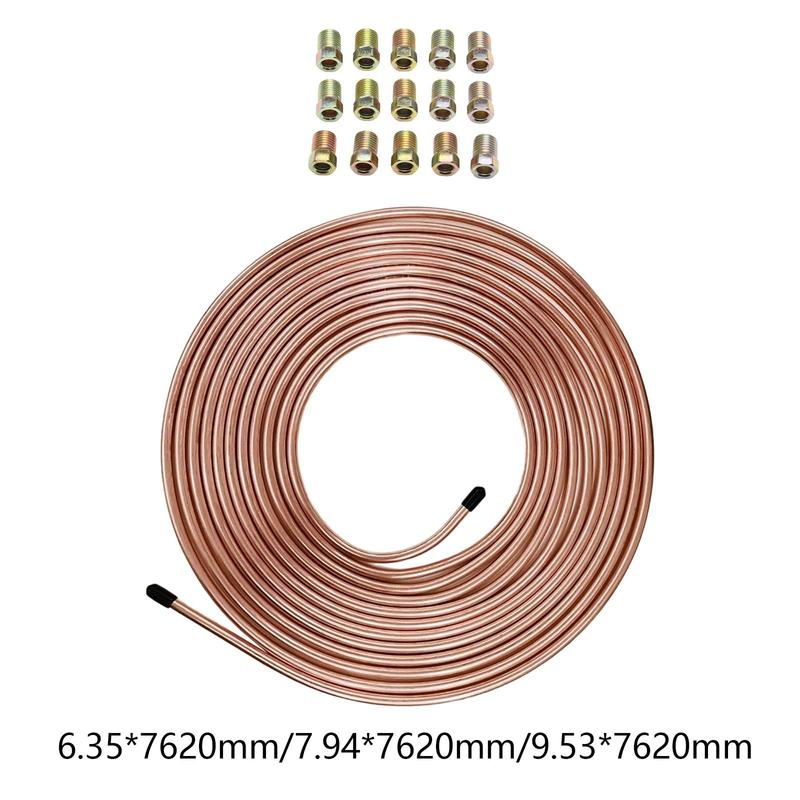 High Strength Copper Coated Brake Pipe Repair Kit Flexible Tubing Roll for Vehicle Brake Maintenance