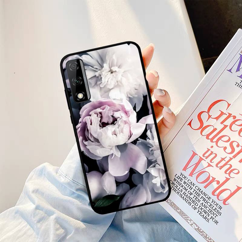 Peonies Beautiful Flower Phone Case For Huawei Y9 Y8 Y6 Prime Y7 Pro Y8s Y5 Mate 20 Pro 10 Lite Cover