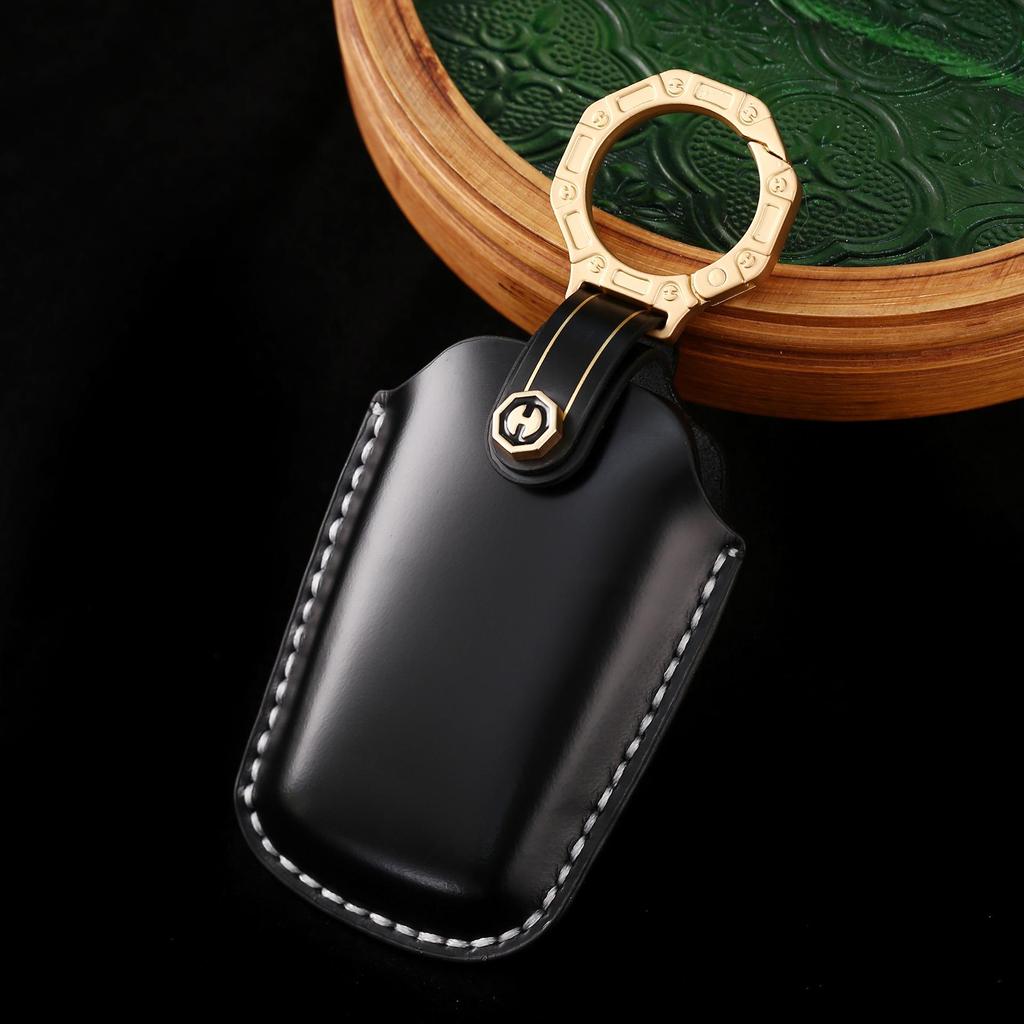 2024 Genuine Leather Key Cover for Toyota Highlander & Asia Dragon with Premium Gift Box