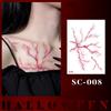 Waterproof Halloween Tattoo Stickers: Realistic Scars, Veins, and Cracks for Face and Arms