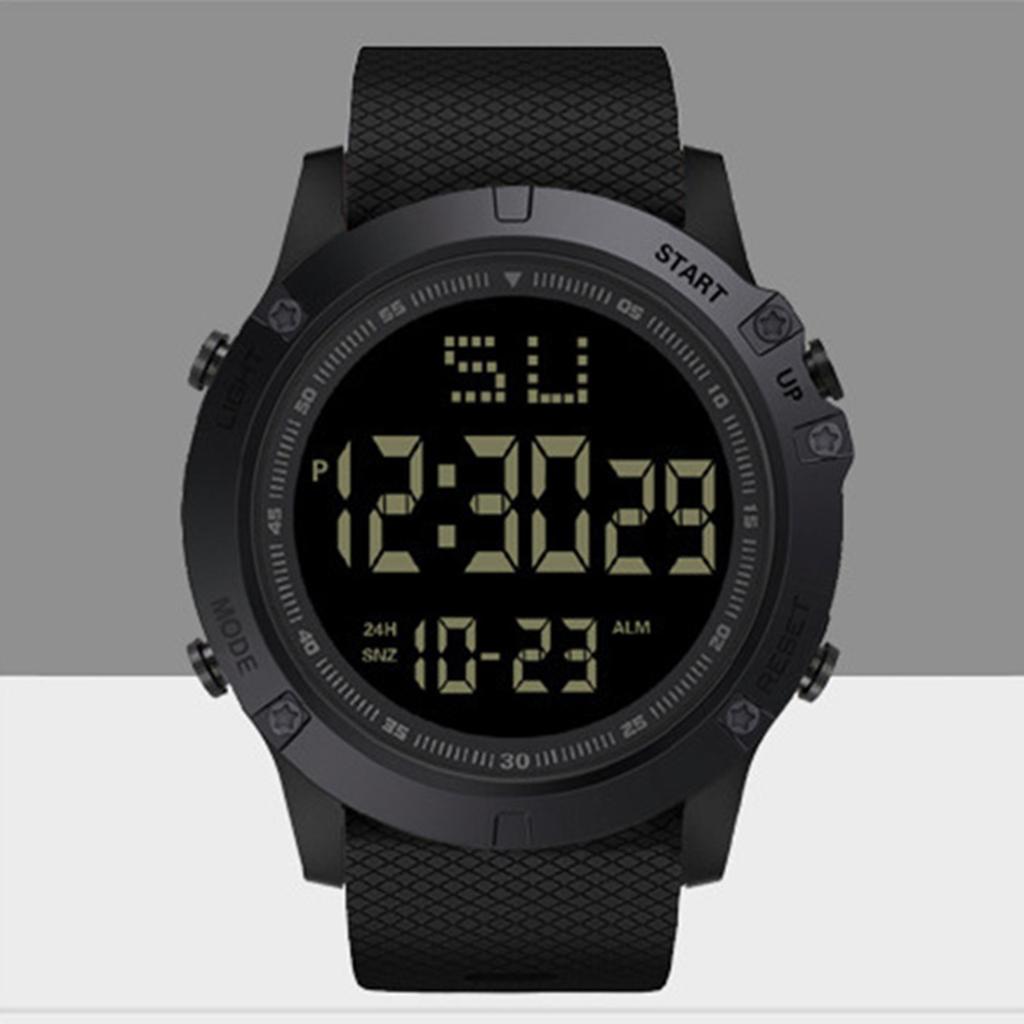 Large Screen Outdoor Sports Watch Round Dial Waterproof Luminous Watch for Indoor Outdoor Sports