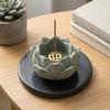 Lotus Shape Lotus Incense Holder Flat Bottom Ash Catcher Incense Burning Tray  Meditation Yoga