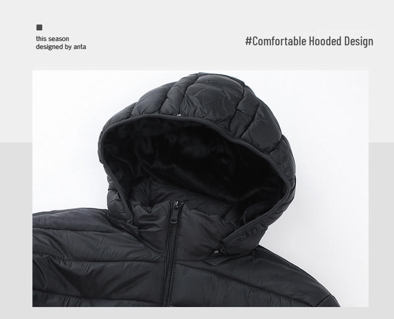 2025 Men's Lightweight Hooded Cotton Jacket - Winter Style, Fashion-Forward, Perfect for Running, Casual, and Thin Yet Warm.