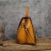 Johnature Rabbit Embossed Handbag Genuine Leather Retro Women Bag Versatile Real Cowhide Handmade Shoulder Bags