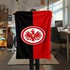 Eintracht Frankfurt Team Logo Flannel Throw Blanket, Soft Warm Sofa Bed Cover, Soccer Fan Home Decor Blanket