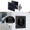Contemporary Pocket Door Hardware Featuring Privacy Lock Latches Interior Sliding Door Lock Easy To Use for Square Door