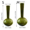 Olive Green French Vintage Vase Swan Neck Glass Hydroponic Vase Unique Luxury Artistic Planter Floral Arrangement