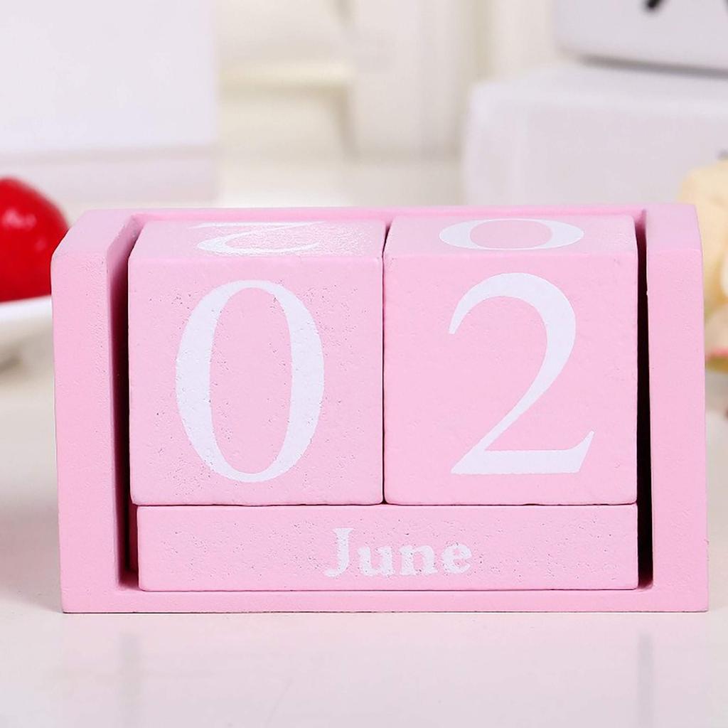 Holz-Tischkalender Langstreifen Europäischer Dekorativer Kalender für Wohnzimmer Arbeitszimmer Bar Geschäft