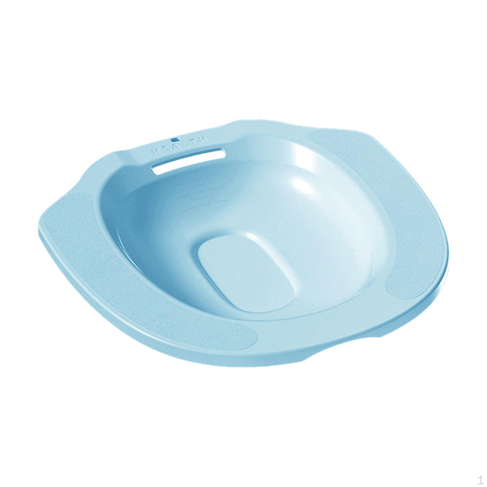 

Ванночка для сидячих ванн, совместимая с большинством унитазов, портативный вариант биде синий