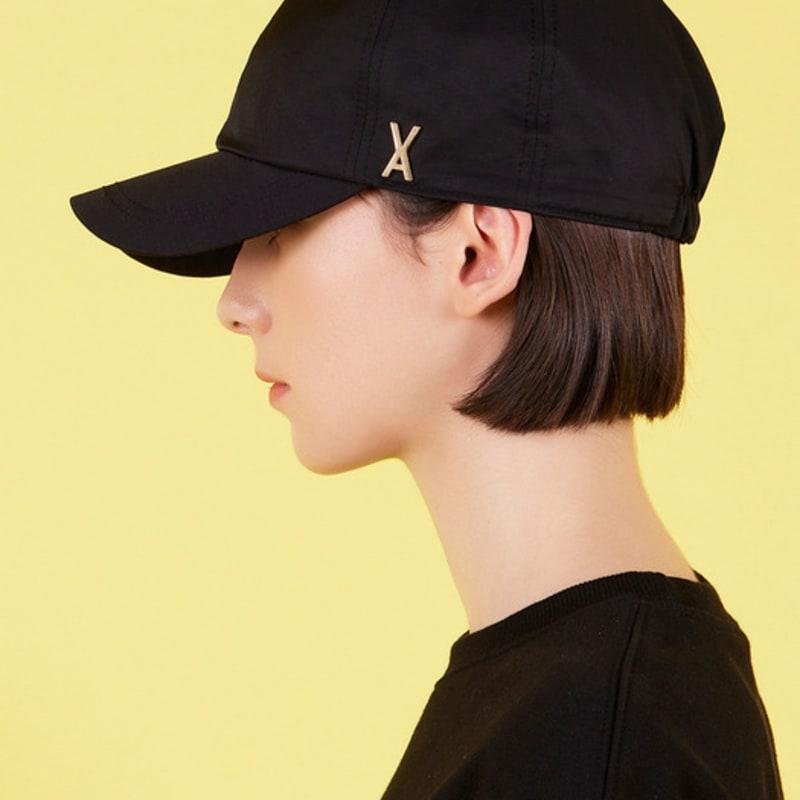 

VARZAR Stud Logo Nylon Newsboy Ball Cap Black FREE