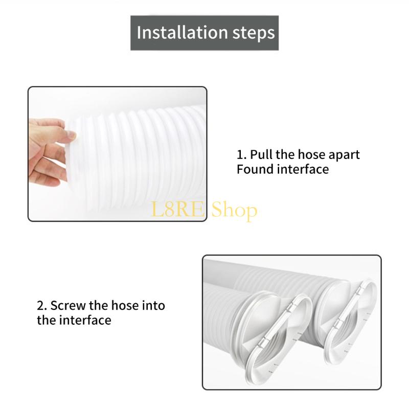 L8RE Air Conditioner Exhaust Hose Coupler Window Adapter Connector 5.9/5.1 inch Coupler Connector for Air Conditioning