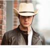 Men's Trendy Wide Brim Denim & Straw Foldable Sun Hat for Outdoor Travel