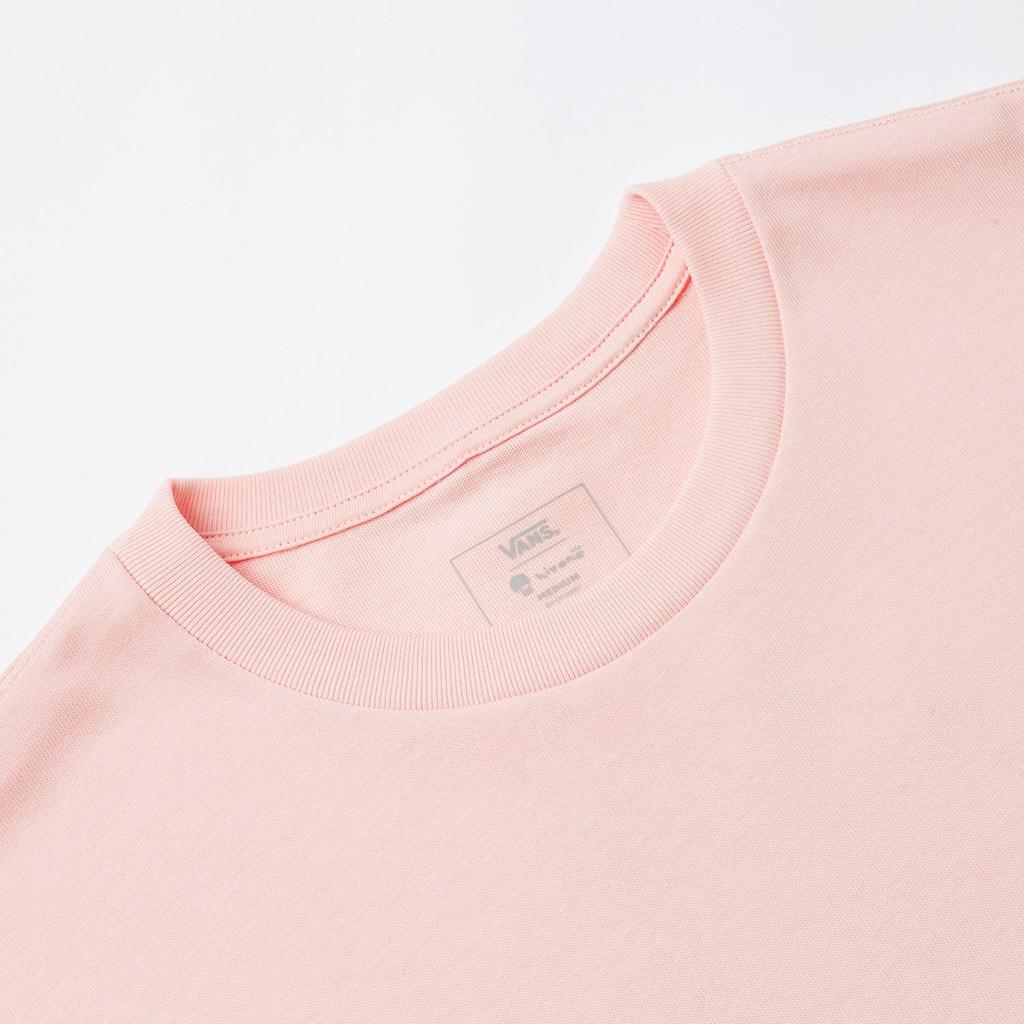 Vans X Hirono Collaboration SS24 Brand Logo Comfortable Round Neck Dopamine Short Sleeve T-Shirt Women T-Shirt Pink VN000K9WCHN