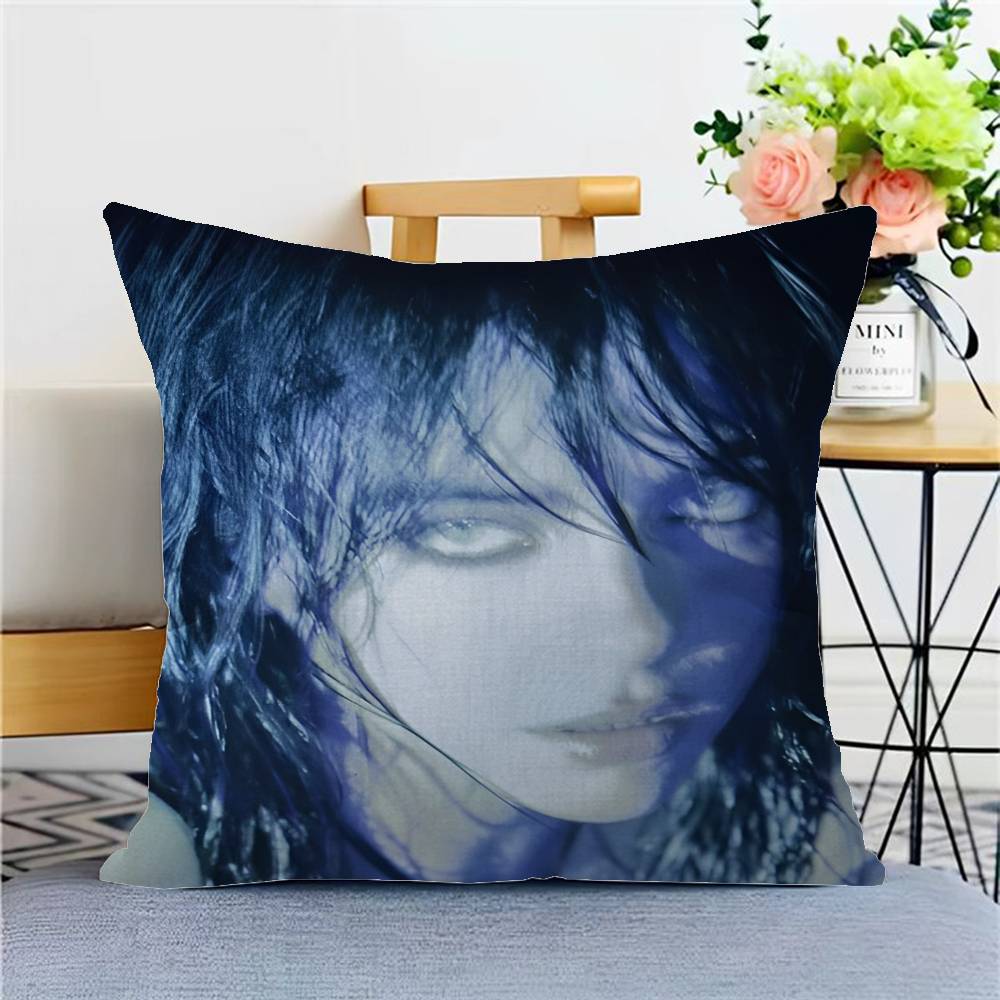 B-Billie E-Eilish Pillow Anime Pillow Sofa Bed Head Pillow Cover Cushion Cover 45x45 Cm Fashion