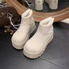 Women's Thick-soled Winter Lightweight Warm One-step Padded Snow Boots Non-slip Wear-resistant Casual Sneakers Cotton Boots Sneakers