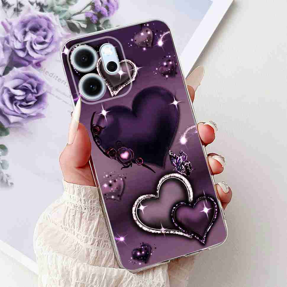 Für Oppo Reno14 F 5G CPH27436.57" Hülle Bunte Schmetterlingsblumen TPU Weiche Silikonhülle Für Oppo Reno 14 F RENO14F Handyhüllen