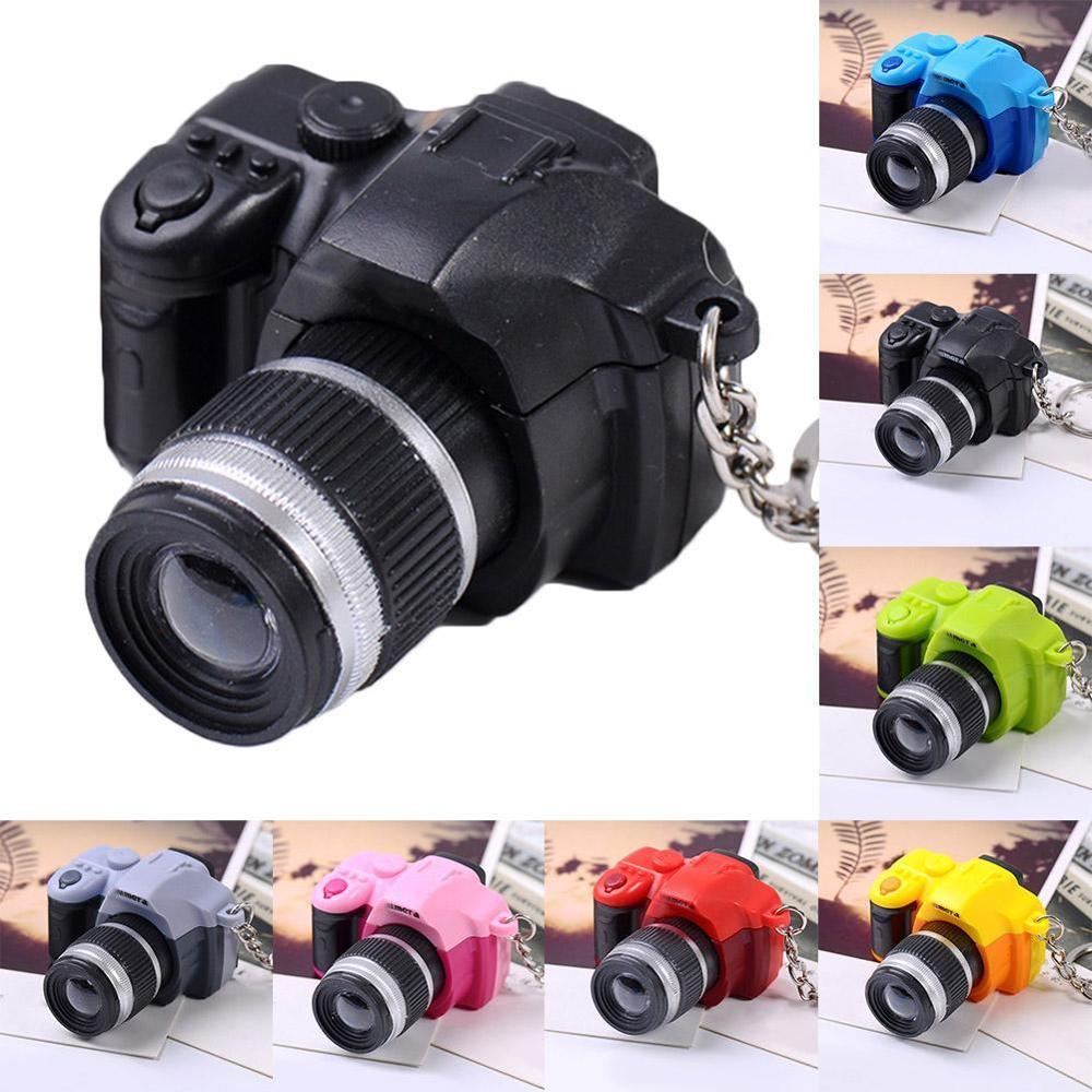 With sound Pendant Mini Led Light Flashing Camera Simulation Cameras Keychain Toys Camera Keychain
