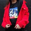 Vibrant Woman's Summer Street Snow Mountain Print Short Sleeve Hip Hop T-shirt