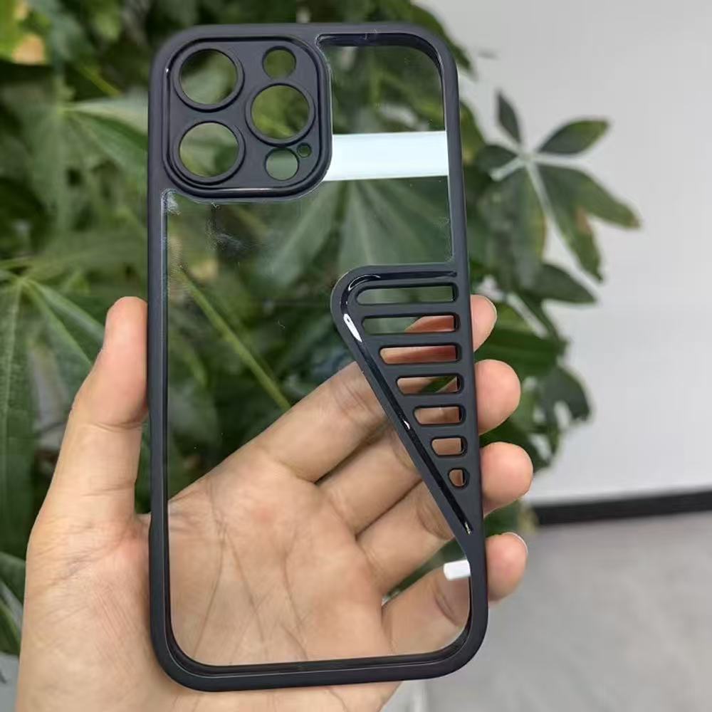 

Термочехол подходит для iPhone 16pm Чехол для мобильного телефона Полосатый дышащий Apple 15 Butterfly Три в одном Полный комплект защитный чехол Apple 16Plus